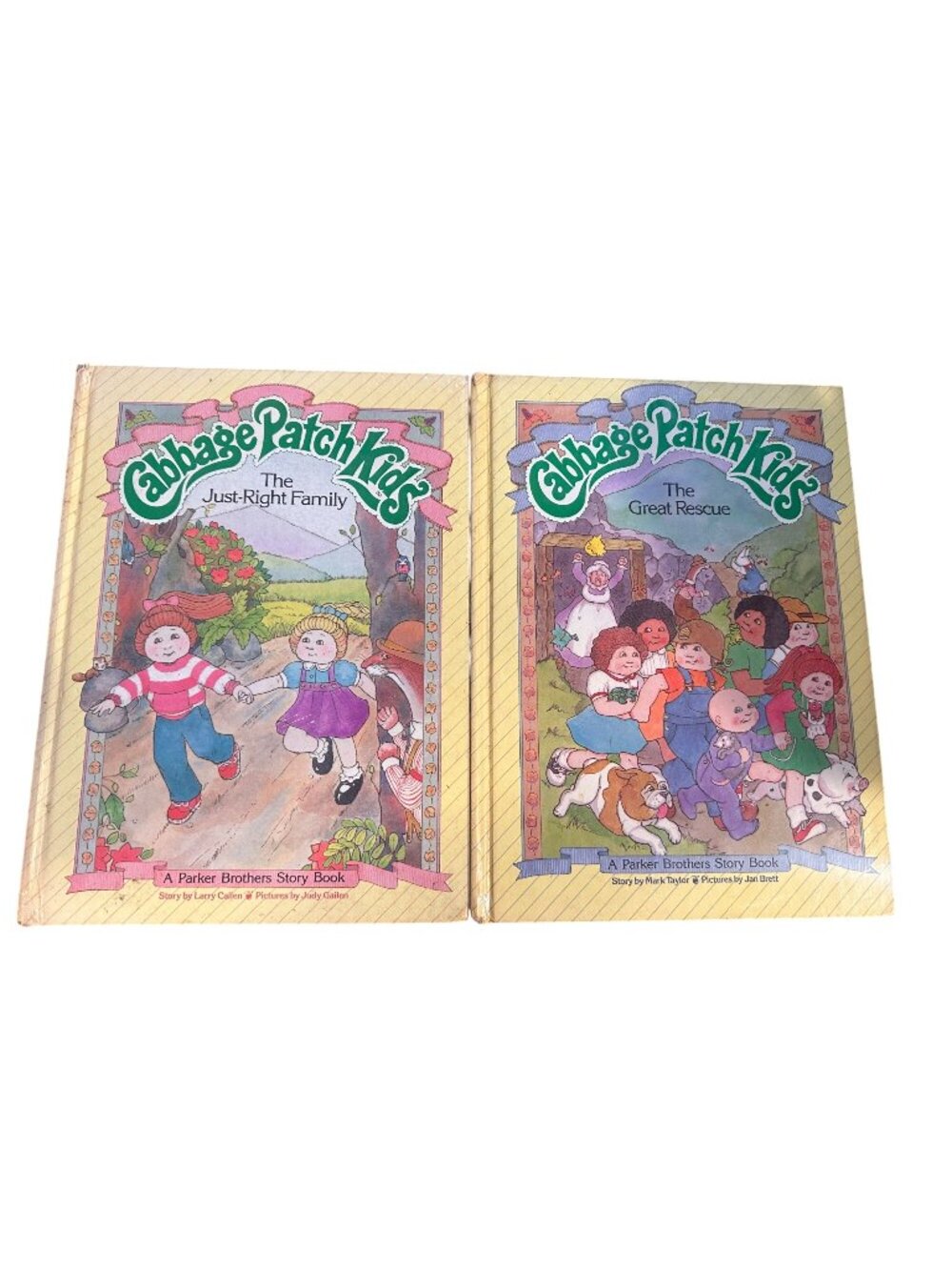 Cabbage Patch Kids 1984 Hardcover Books The Just-Right Family & The Great Rescue
